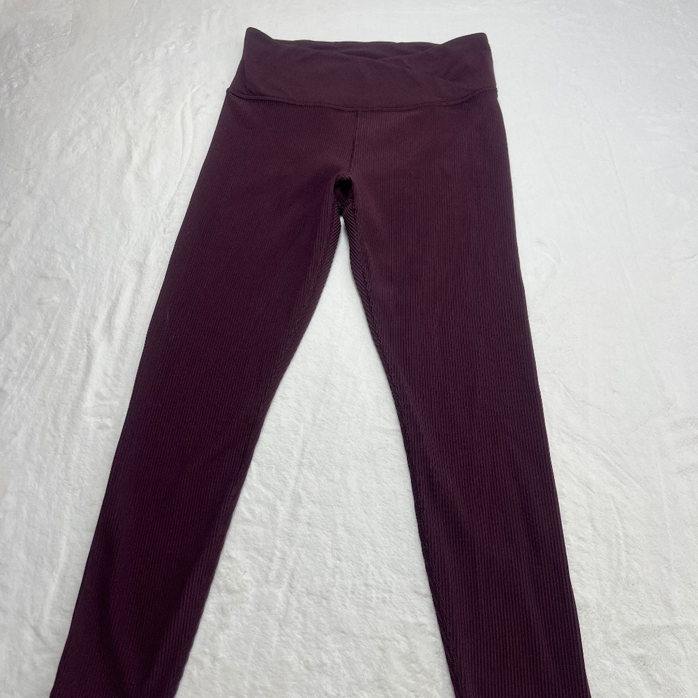 Athleta Elation crossover‎ rib 7/8 tight leggings